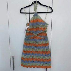Zara Cut Out Crochet Dress Limited Edition Size Small